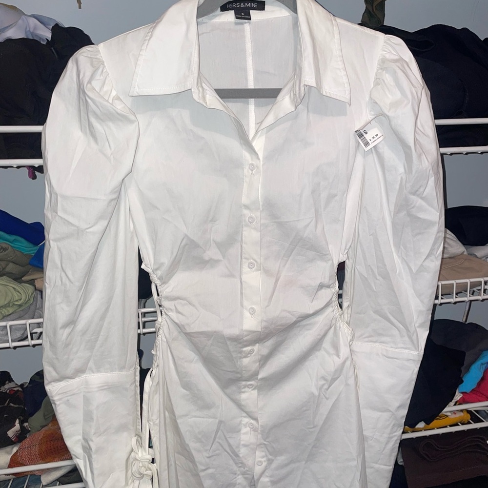 Long Sleeve White Dress